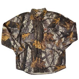Vintage Woolrich Shirt Mens L RealTree Hardwood Camo Camouflage Flannel